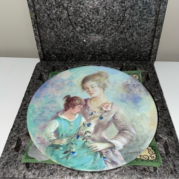 Marie et Jacqueline Decorative Plate - Guy Cambier La Fête De Mères - Picture 1 of 5